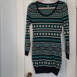 Charlotte Russe fair isle bodycon sweater dress